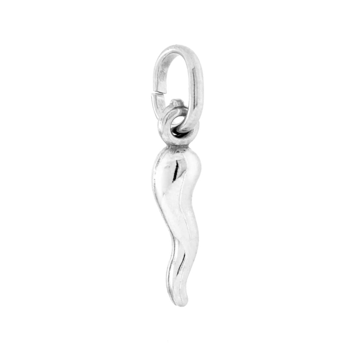 Ciondolo Portafortuna Corno mm 18 in ARGENTO 925