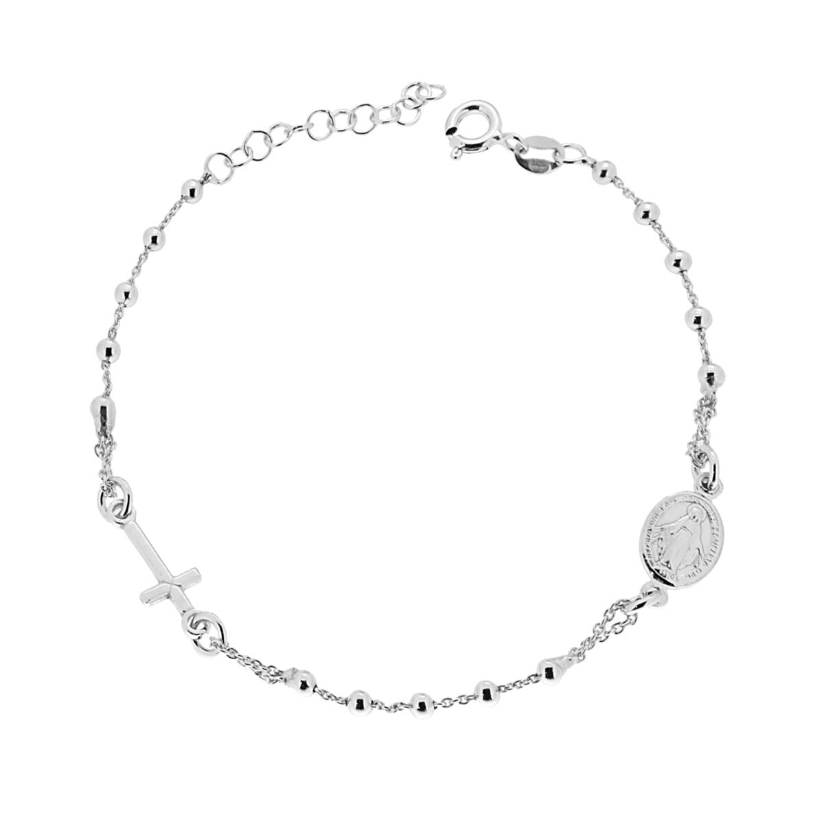 Bracciale Rosario cm 18+2 con Grani Pallina Liscia mm 2