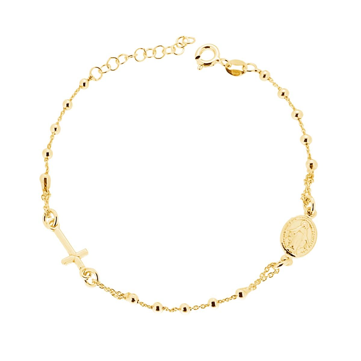 Bracciale Rosario cm 18+2 con Grani Pallina Liscia mm 2