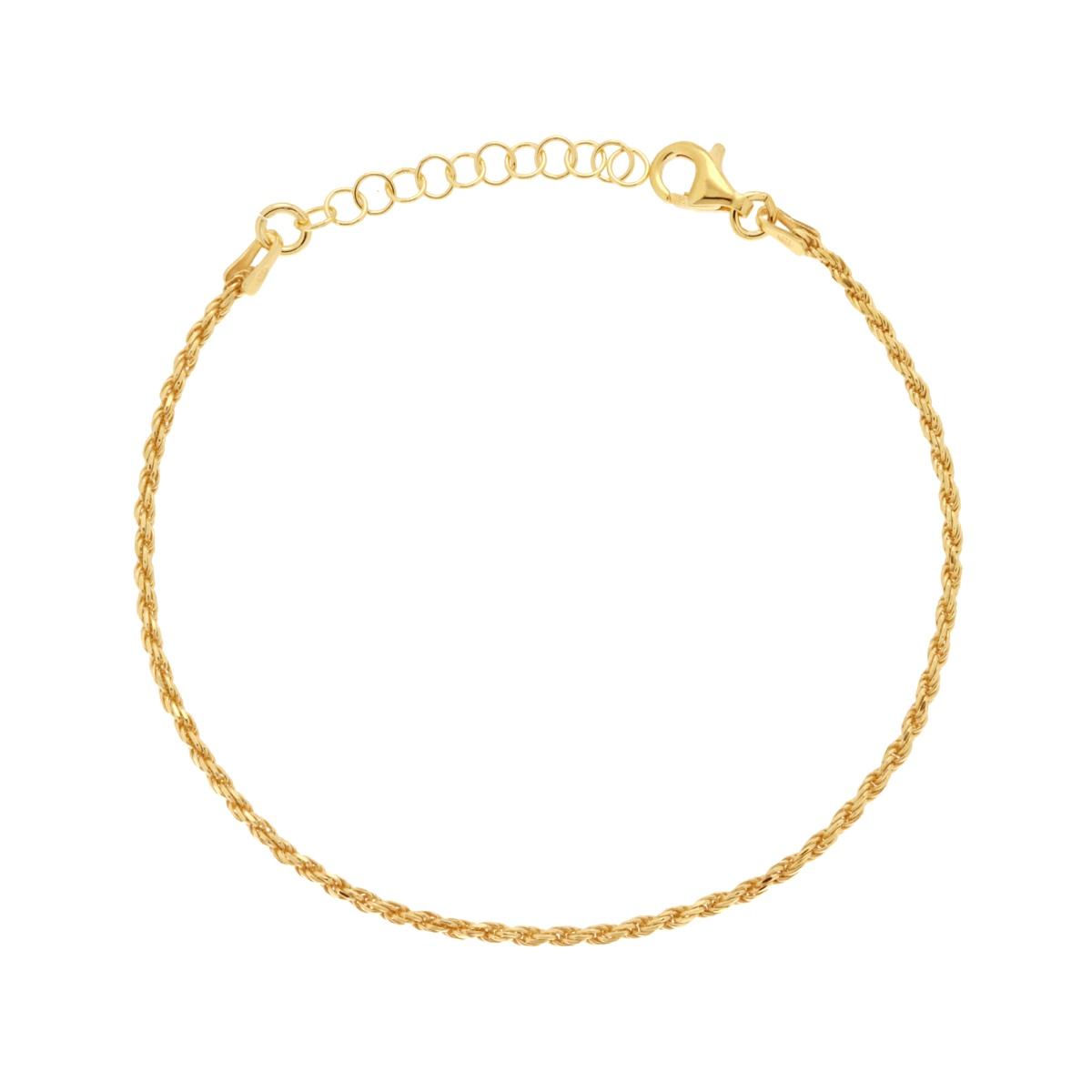 Bracciale Catena Corda Diamantata 035 sezione mm 1