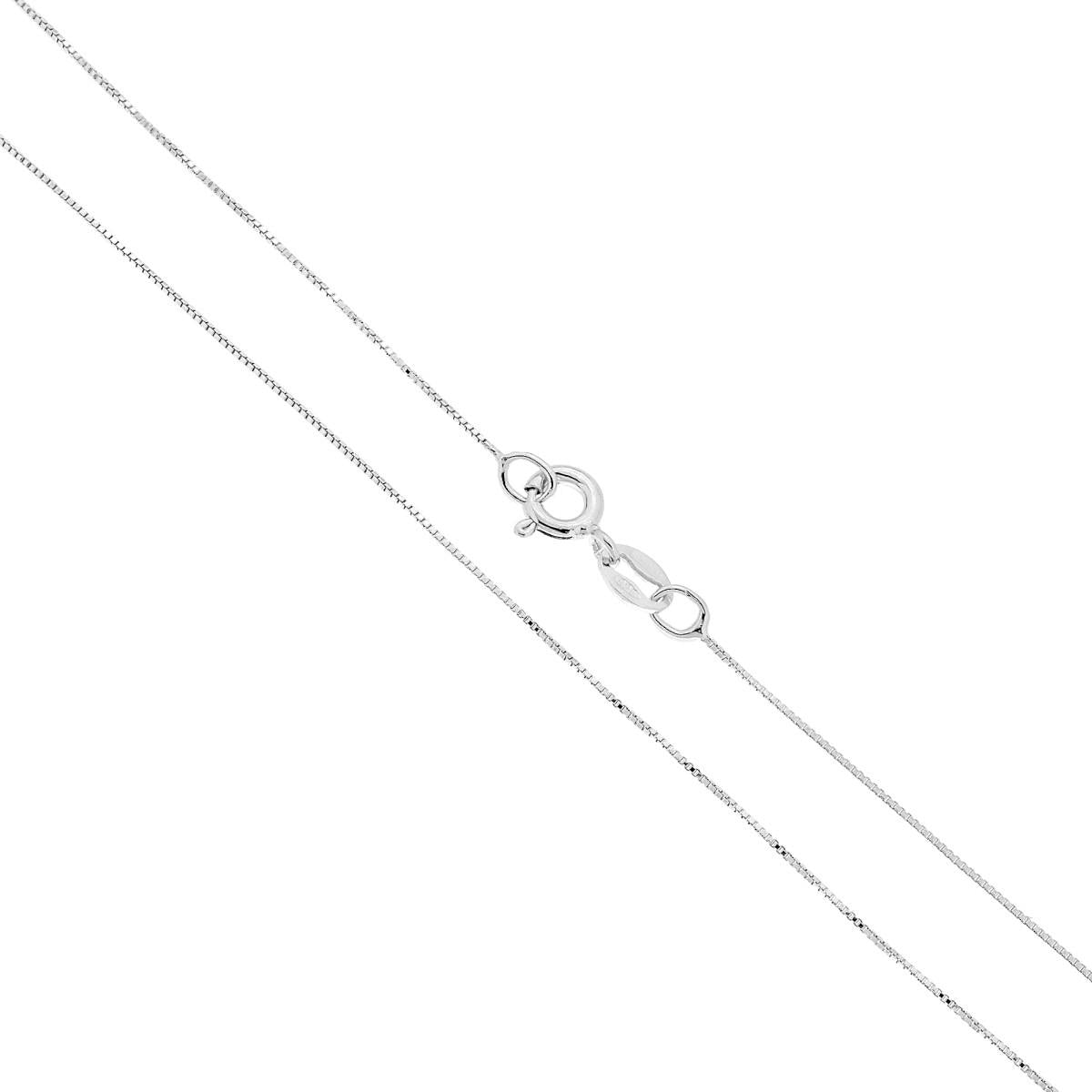 Catena Veneziana 010 sezione mm 0.6 lunghezza cm 40 in ARGENTO 925