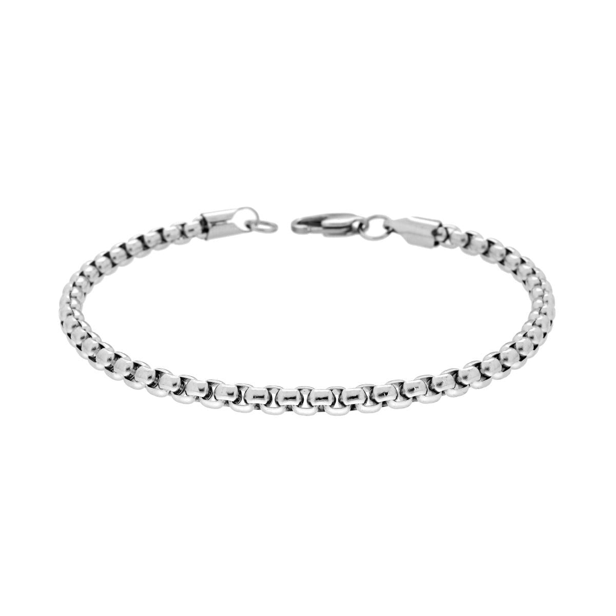 Bracciale Catena Veneziana Tonda in ACCIAIO