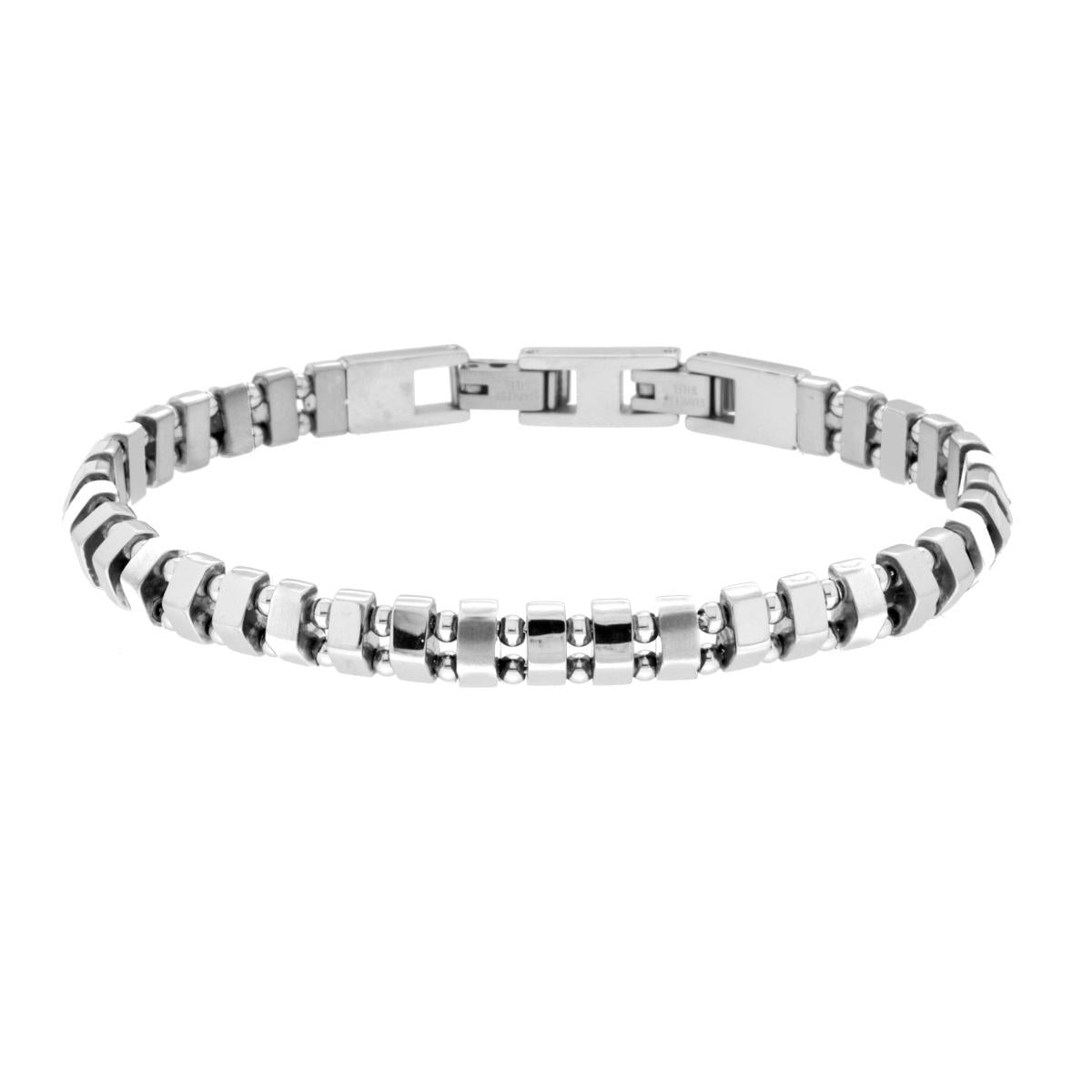 Bracciale Uomo Catena Prisma in ACCIAIO