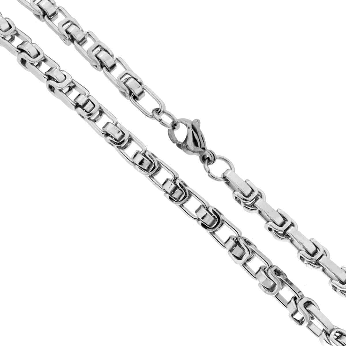Catena Imperniata sezione mm 4.8 lunghezza cm 60 in ACCIAIO