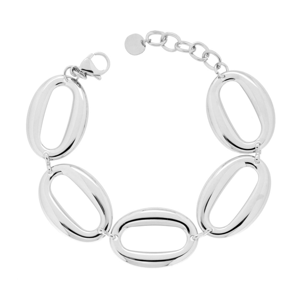 Bracciale Catena Ovali in ACCIAIO <BR>
