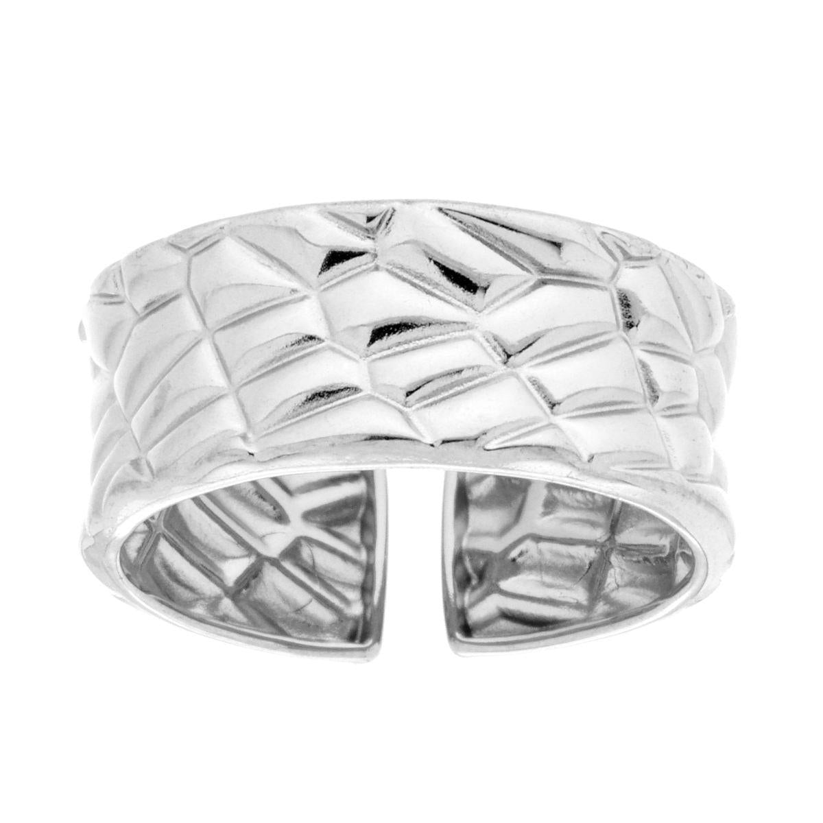 Anello Fascia Martellata in ACCIAIO