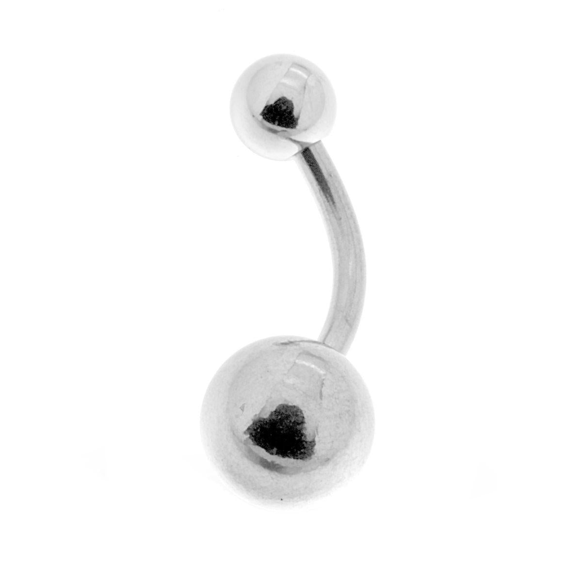 Body Piercing Banana mm 23 con Palline mm 5 e 8 in ACCIAIO Chirurgico