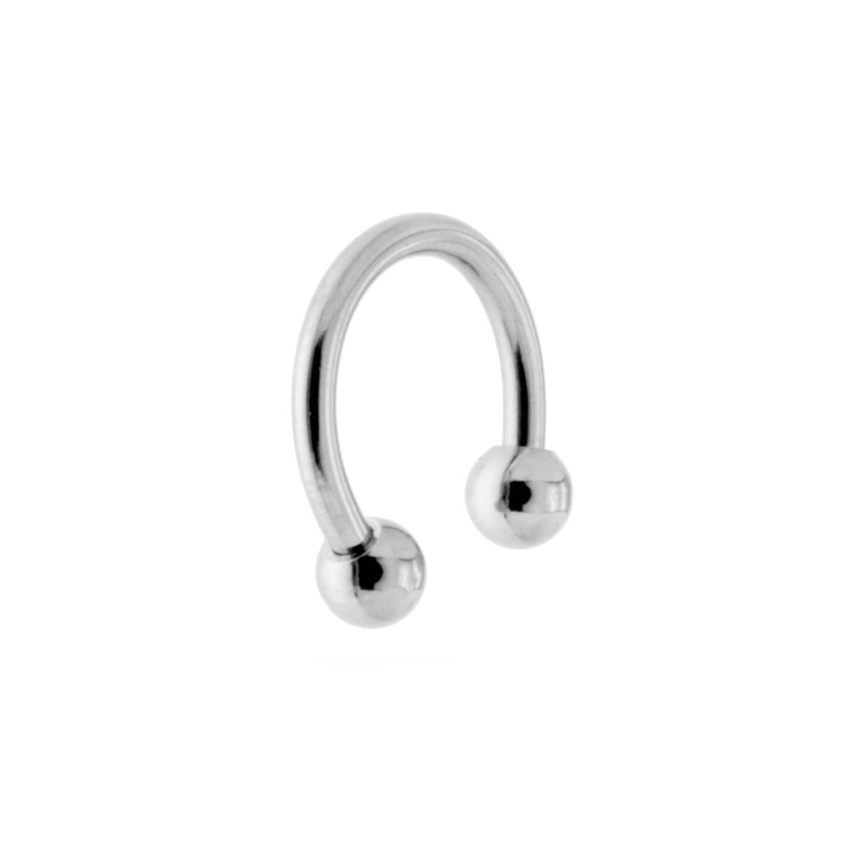 Body Piercing Circular Barbell mm 10.5 con Palline mm 3 in ACCIAIO Chirurgico